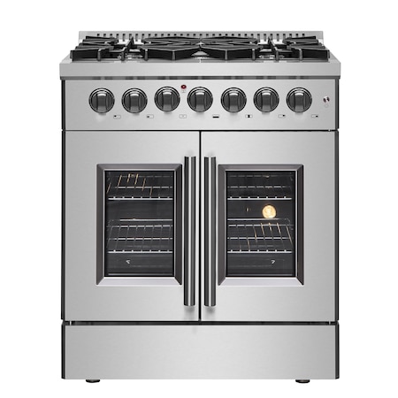 Forno Galiano 30In. Freestanding French Door Dual Fuel Range FFSGS6356-30